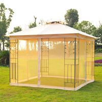 Luxus Pavillon Gartenpavillon Partyzelt Festzelt Gartenzelt Pagode 3x3m