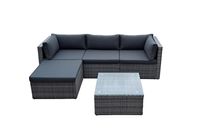 Lounge-Set 10 tlg. grau