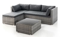 Lounge-Set 10 tlg. grau