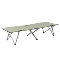 Campingbett Feldbett Klappbett Liege inkl. Tasche 193x64x40cm (Beige)