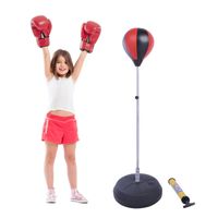 Punchingball Set Standbox Training Set höhenverstellbar Schwarz+Rot