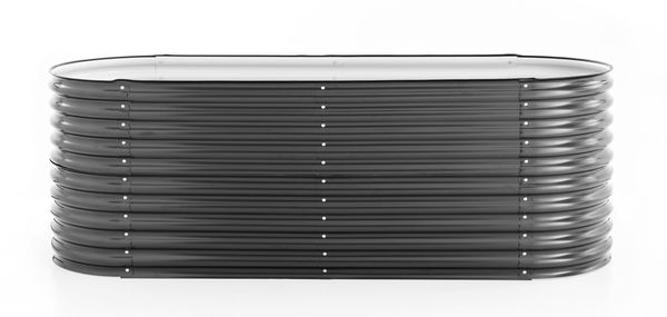 Stahl Oval Hochbeet XXL - Anthrazit