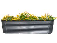 Stahl Oval Hochbeet XXL - Anthrazit