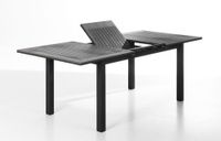 Gartentisch ausziehbar aus Aluminium GENUA Grau-Anthrazit