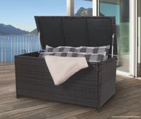 Geflecht-Polsterbox "Genua" Grau