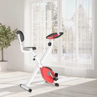 Heimtrainer F-Bike Fahrradtrainer mit 8 stufig Magnetwiderstand Rot