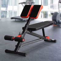 Hantelbank Fitnessbank Schrägbank Multifunktion Bauchtrainer Stahl