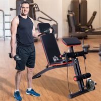 Multifunktion Trainingsbank Hantelbank mit Feder Gewicht bis 120kg
