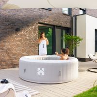 Outdoor Whirlpool SPLASH - Uni-Grau- 6 Personen