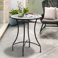 Gartentisch Mosaiktisch Balkontisch Beistelltisch Seviertisch rund