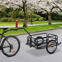 Fahrradanhänger Lastenanhänger 40 kg Belastbarkeit klappbar Stahl