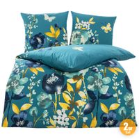 Edel-Renforcé-Bettwäsche, Flower Field - 2er-Set