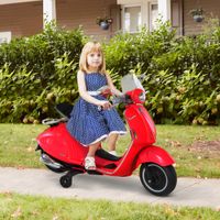 Elektrofahrzeug, Kinderfahrzeug, Kindermotorrad, Elektro-Motorrad mit MP3-Musik Beleuchtung, 3-6 Jahre, PP, Rot, 108 x 49 x 75 cm