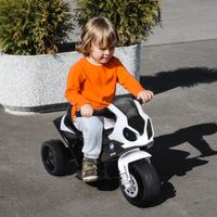 Elektro Kindermotorrad Kinderfahrzeug Lizensiert von BMW S1000RR Elektro-Dreirad mit Akku Stahl Schwarz 66 x 37 x 44 cm