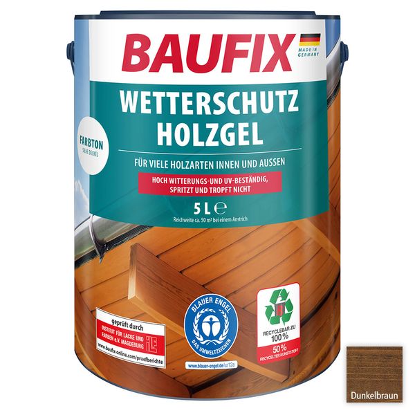 Wetterschutz-Holzgel  - Dunkelbraun