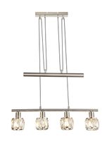 Lighting - KRIS - Hängeleuchte Metall Nickel matt, 4x E14
