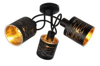Lighting - TUNNO - Deckenleuchte Metall schwarz, 3x E14