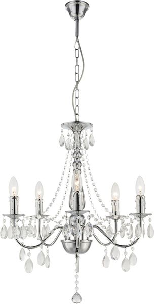 Lighting - WILLIAM - Luster Metall verchromt, 5x E14