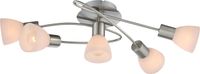 Lighting - PANNA - Deckenleuchte Metall Nickel matt, 5x E14
