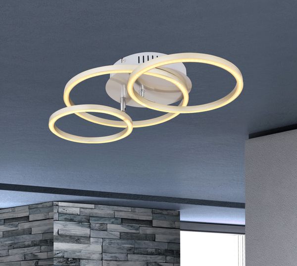 Lighting - KENDY - Deckenleuchte Metall Nickel matt, LED