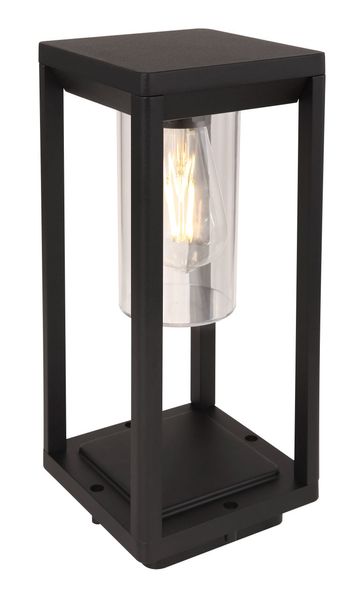 Lighting - CANDELA - Außenleuchte Aluminium Druckguss schwarz matt, 1x E27 LED