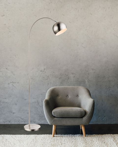 Lighting - BENNO - Stehleuchte Metall verchromt, 1x E27