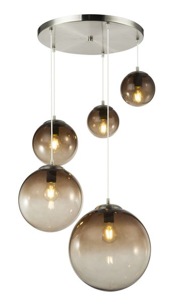 Lighting - VARUS - Hängeleuchte Metall verchromt, 3x E27