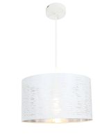 Lighting - BARCA - Hängeleuchte Metall weiß, 1x E27