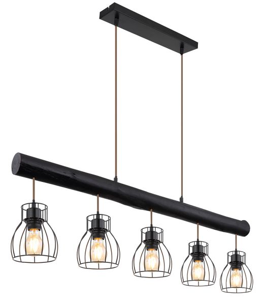 Lighting - MINA - Hängeleuchte Metall schwarz matt, 5x E27