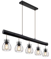 Lighting - MINA - Hängeleuchte Metall schwarz matt, 5x E27