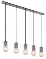 Lighting - FREDDY - Hängeleuchte Metall silber, 5x E27