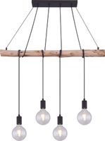 Lighting - AUSTON - Hängeleuchte Metall schwarz matt, 4x E27