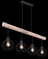 Lighting - THEODOR - Hängeleuchte Metall schwarz matt, 4x E27