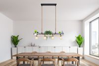 Lighting - TRIXI - Hängeleuchte Metall schwarz matt, 4x E27