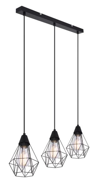 Lighting - ISABELLA - Hängeleuchte Metall schwarz matt, 3x E27