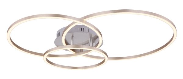 Lighting - MUNNI - Deckenleuchte Metall Nickel matt, LED