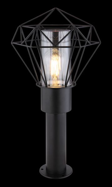 Lighting - HORACE - Außenleuchte Edelstahl schwarz, 1x E27 LED