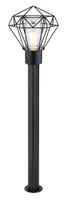 Lighting - HORACE - Außenleuchte Edelstahl schwarz, 1x E27 LED