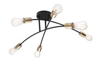 Lighting - SARINI - Deckenleuchte Metall schwarz, 6x E27
