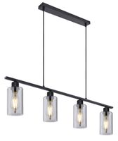 Lighting - HADERA - Hängeleuchte Metall schwarz matt, 4x E27