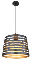 Lighting - ABLONA - Hängeleuchte Metall schwarz matt, 1x E27