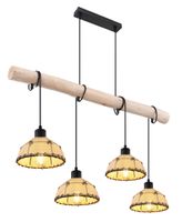 Lighting - REX - Hängeleuchte Metall schwarz matt, 4x E27