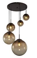 Lighting - VARUS - Hängeleuchte Metall braun, 5x E27