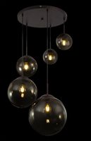 Lighting - VARUS - Hängeleuchte Metall braun, 5x E27