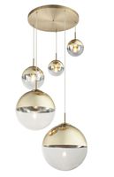 Lighting - VARUS - Hängeleuchte Metall goldfarben, 3x E27
