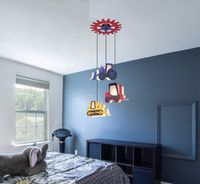 Lighting - TOOLIES - Hängeleuchte MDF dunkel dunkel, 3x E14 ILLU