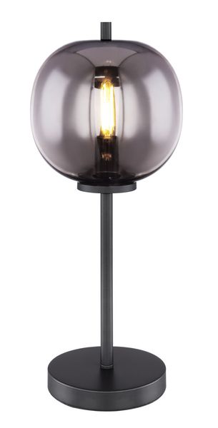 Lighting - BLACKY - Tischleuchte Metall schwarz, 1x E14
