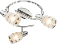 Lighting - ROY - Strahler Metall verchromt, 3x E14
