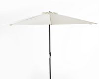 halbrunder Wandschirm Sonnenschirm - ca. 270 x 240 cm, Beige