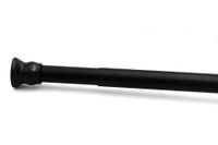 Duschvorhangstange Ø 25 mm telskopierbar von 110 - 185 cm, schwarz